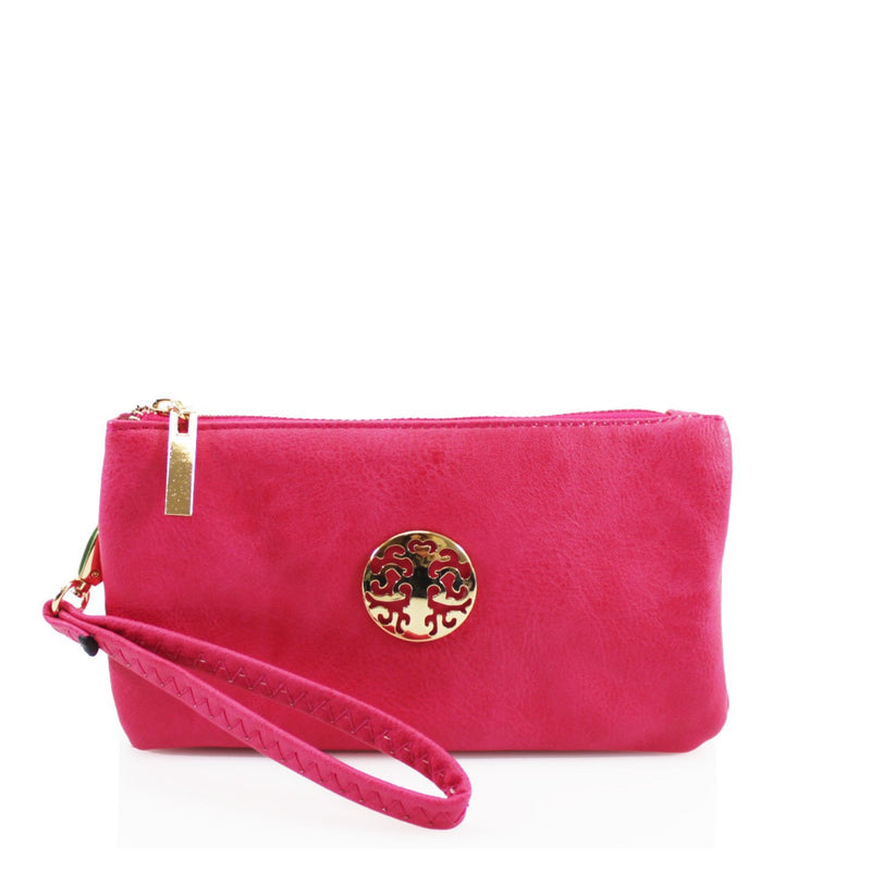 Wristlet Purse - Fuschia Pink