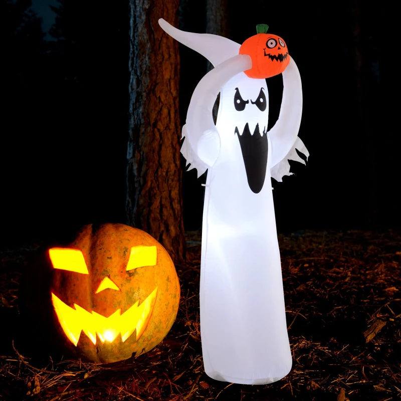 Halloween Inflatable Ghost with LED Lights 1.8m