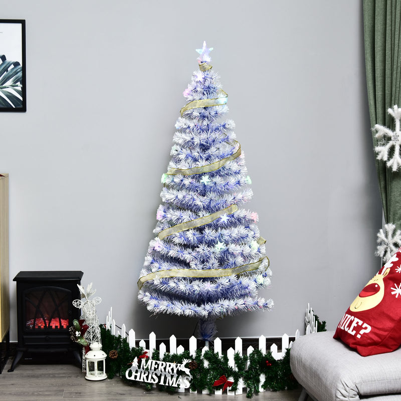 HOMCOM 5ft Artificial Fibre Optic Christmas Tree