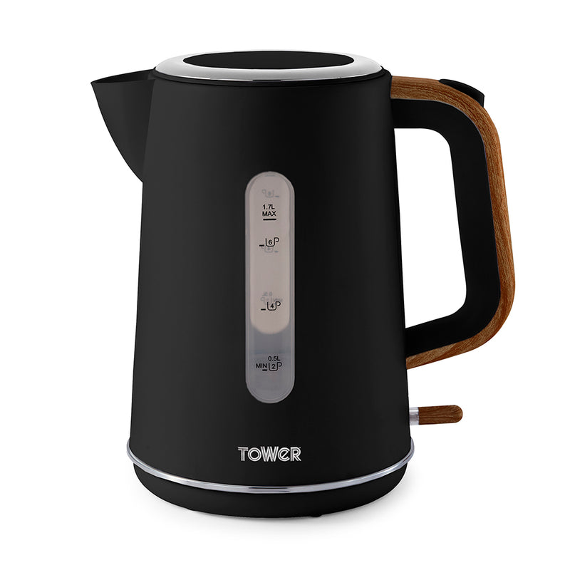 Tower Scandi 3KW 1.7L Rapid Boil Kettle - Black