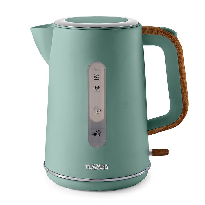 Tower Scandi 3KW 1.7L Rapid Boil Kettle - Jade Green