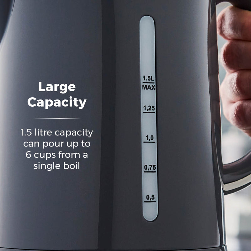 Tower Belle Collection 1.5 Litre Kettle - Grey