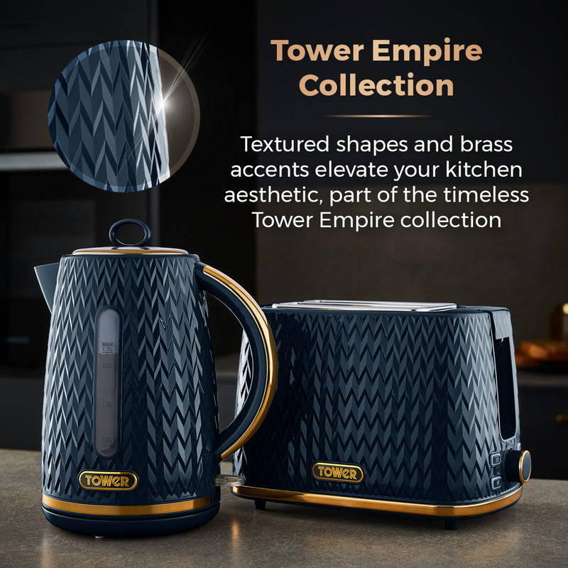 Tower midnight store blue kettle