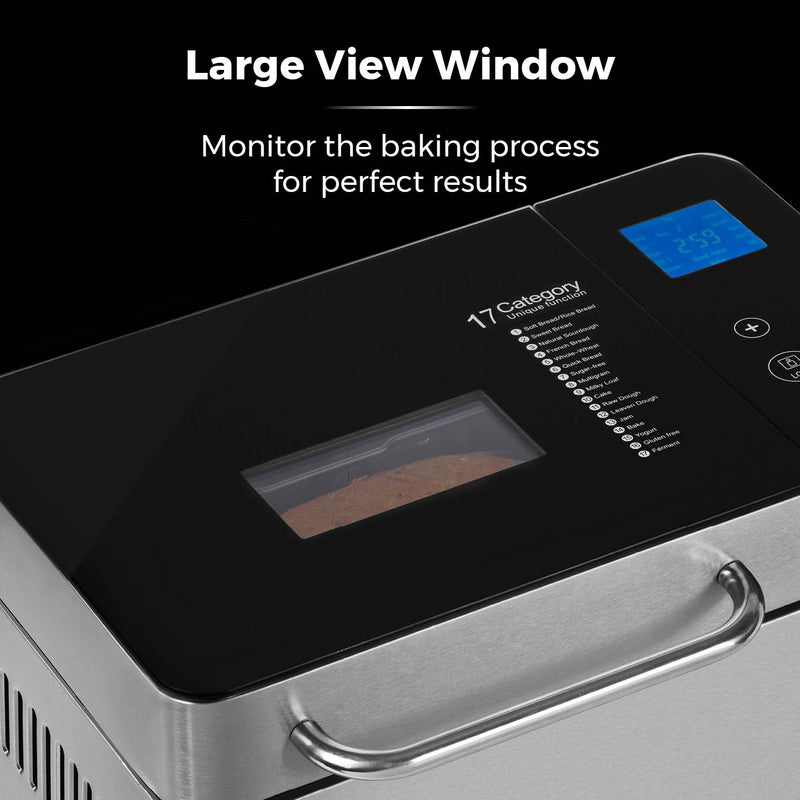 Tower Gluten Free Digital Bread Maker with Nut Dispenser