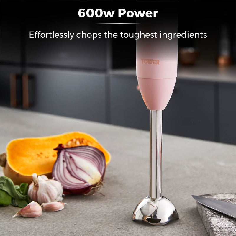 Tower Cavaletto 600W Stick Blender - Pink