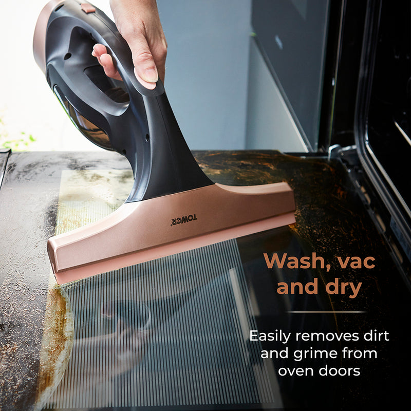 Tower TWV10 Cordless Window Cleaner - Black/Rose Gold