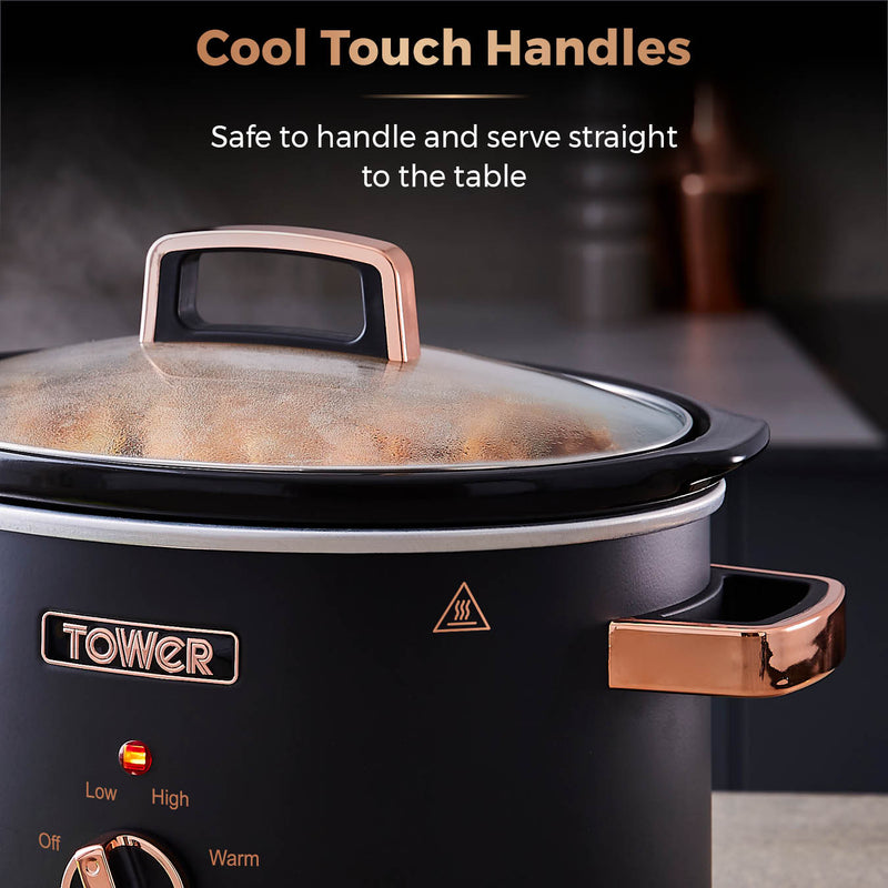 Tower Cavaletto 3.5 Litre Slow Cooker - Black