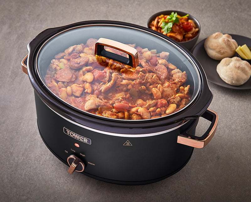 Tower Cavaletto 6.5L Slow Cooker - Black