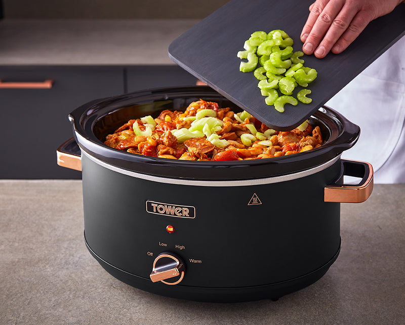 Tower Cavaletto 6.5L Slow Cooker - Black