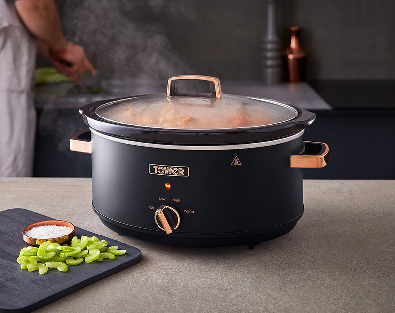 Tower Cavaletto 6.5L Slow Cooker - Black