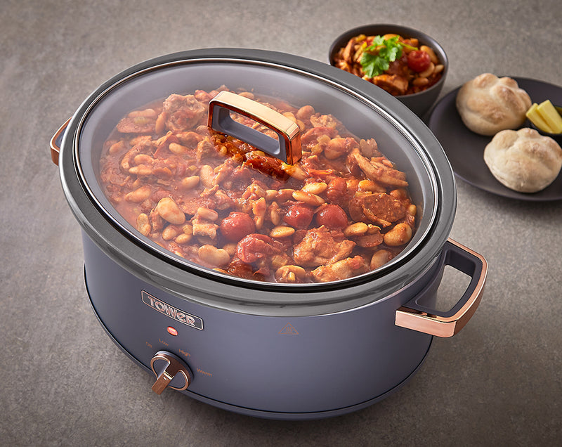 Tower Cavaletto 6.5L Slow Cooker - Grey