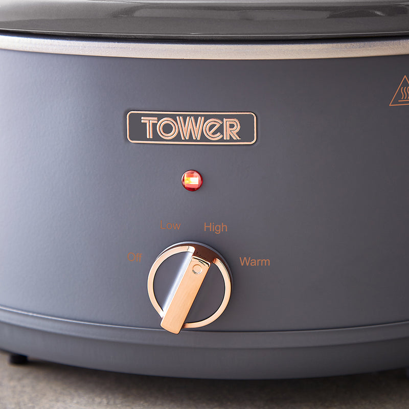 Tower Cavaletto 6.5L Slow Cooker - Grey