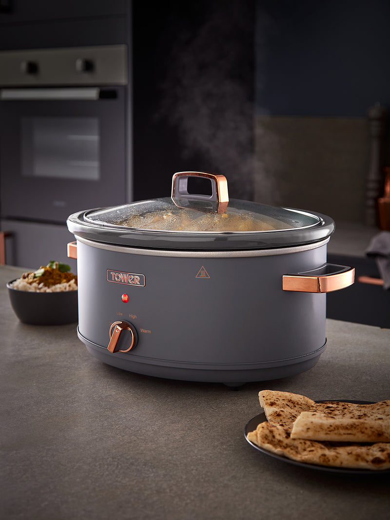 Tower Cavaletto 6.5L Slow Cooker - Grey