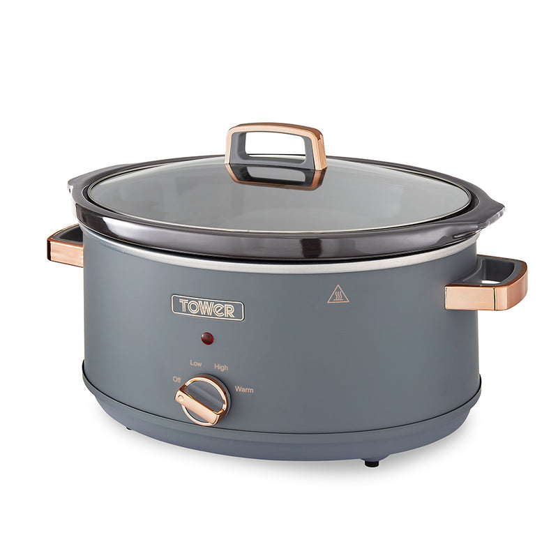 Tower Cavaletto 6.5L Slow Cooker - Grey