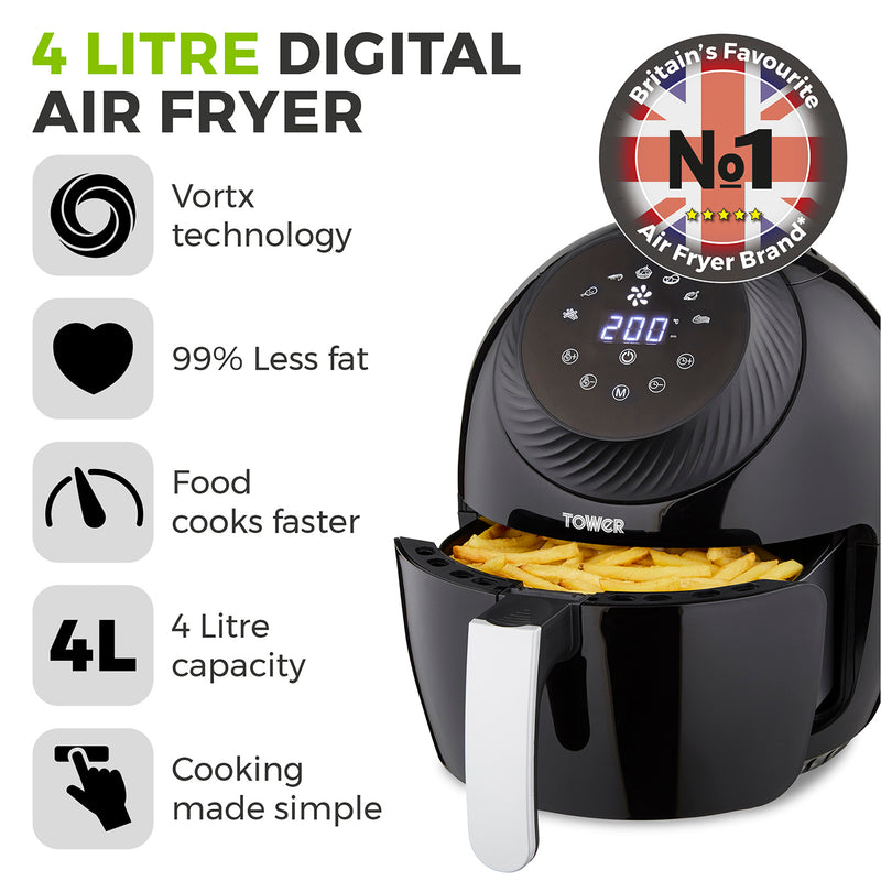 Tower Vortex 4L Digital Airfryer