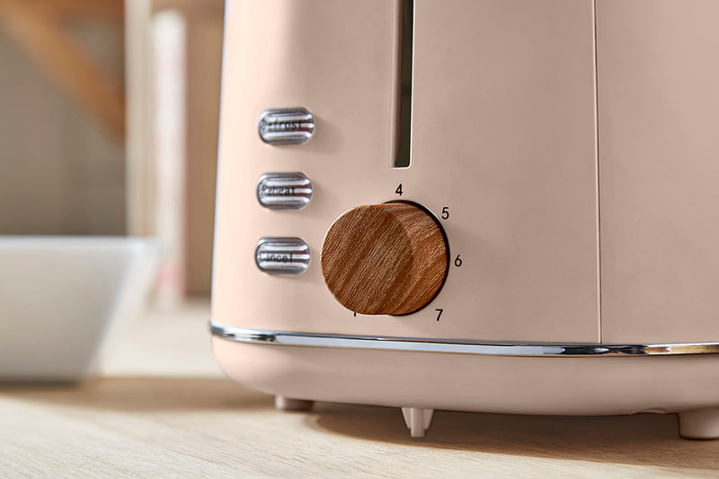 Tower Scandi 2 Slice Toaster - Pink