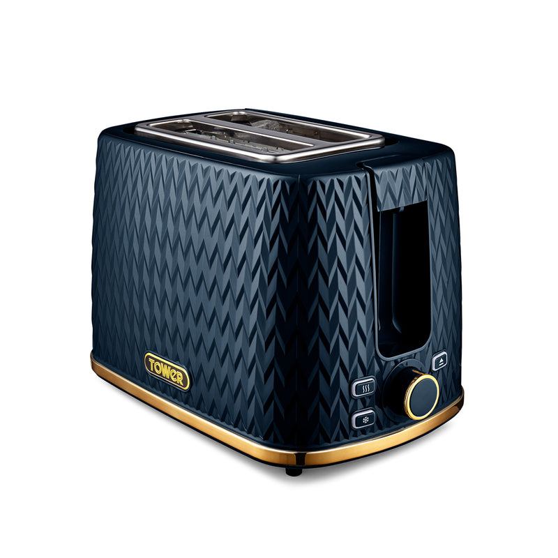 Tower Empire 2 Slice Toaster - Midnight Blue