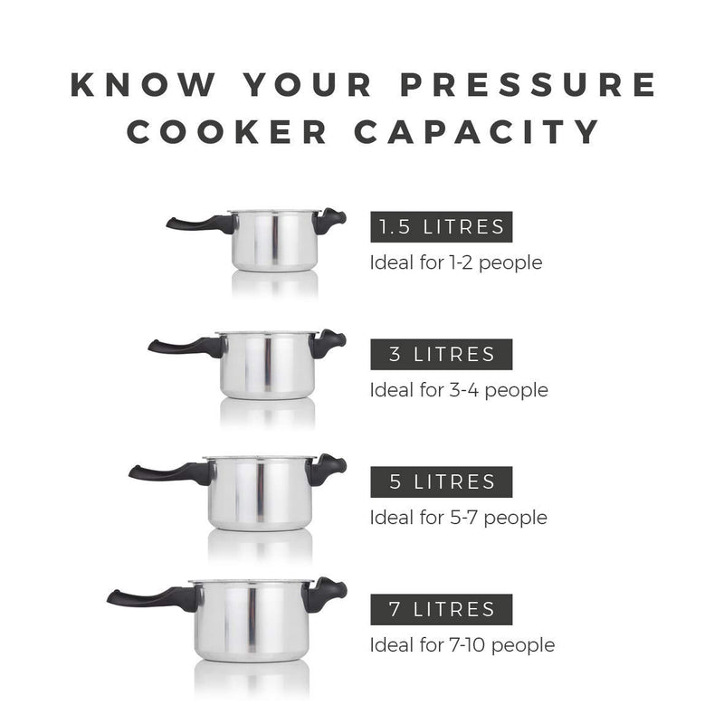 Tower High Dome 6 Litre Pressure Cooker - Silver