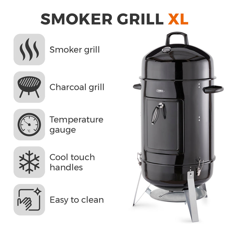 Tower Smoker Grill XL - Black