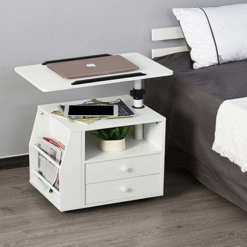 HOMCOM Mobile End Table