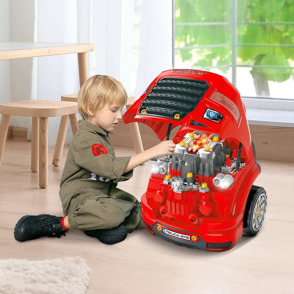 Take apart engine toy online