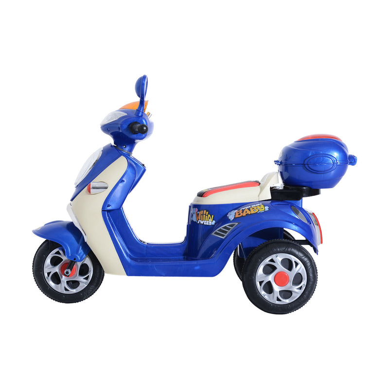 Electric Ride on Toy Tricycle Car - Blue