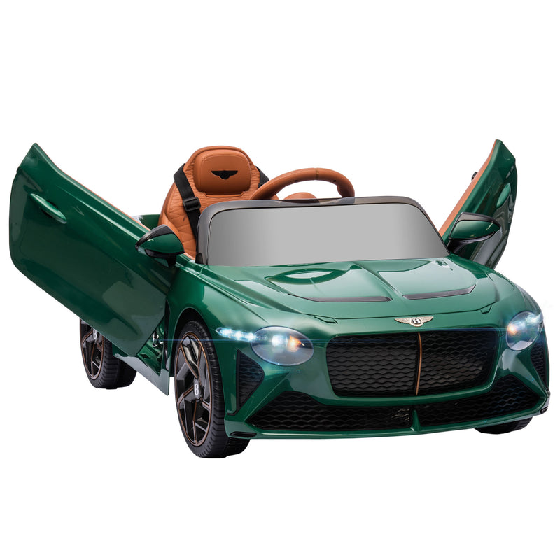 HOMCOM Bentley Bacalar officially Licensed 12V Kids Electric Ride-On w/ Remote - Green