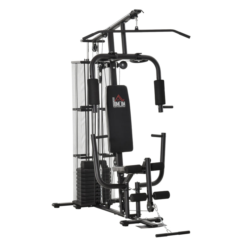 HOMCOM Multifunction Home Gym System Weight Training Exercise Workout Station