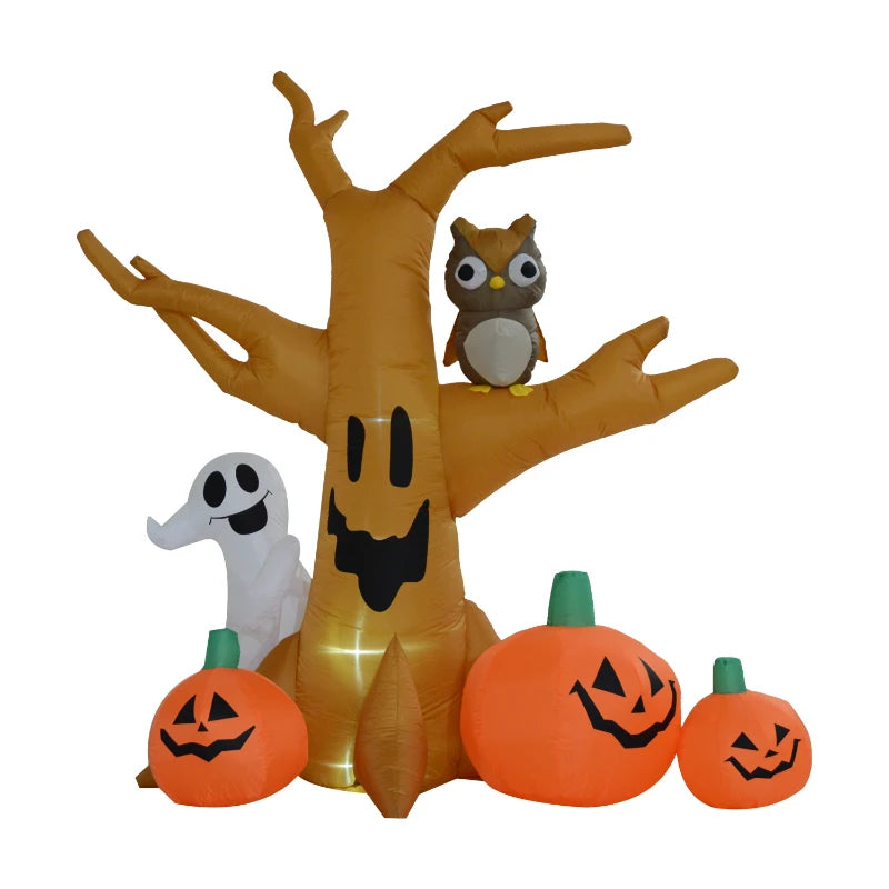 Halloween Inflatable Tree with Pumpkins