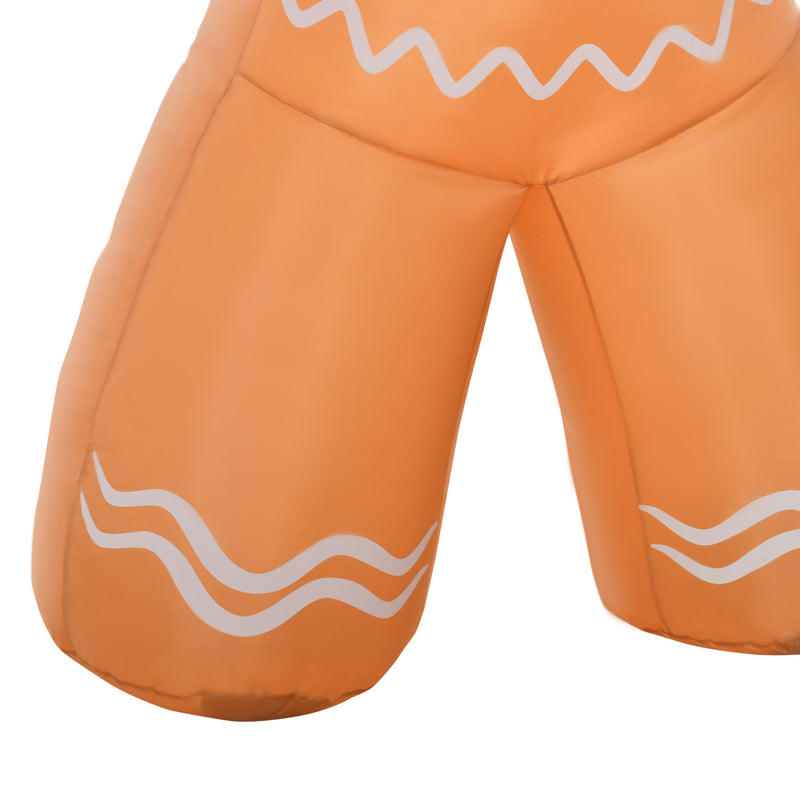 HOMCOM Inflatable Gingerbread Man