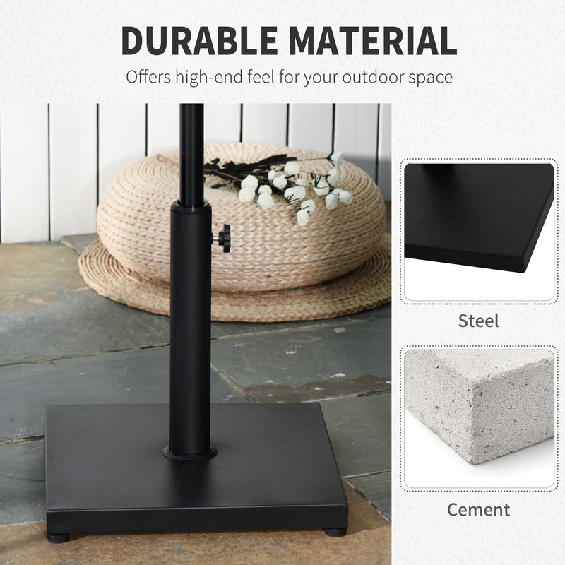 Outsunny Black Square Umbrella Base