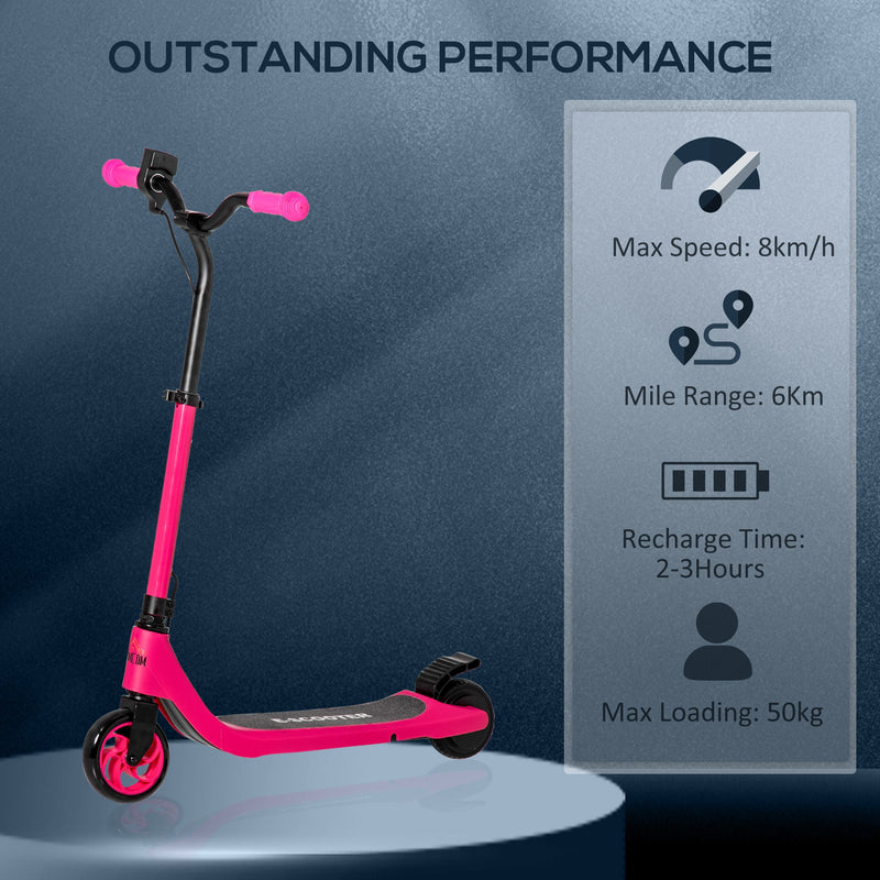 HOMCOM Kids Electric Ride On eScooter 120w - Pink