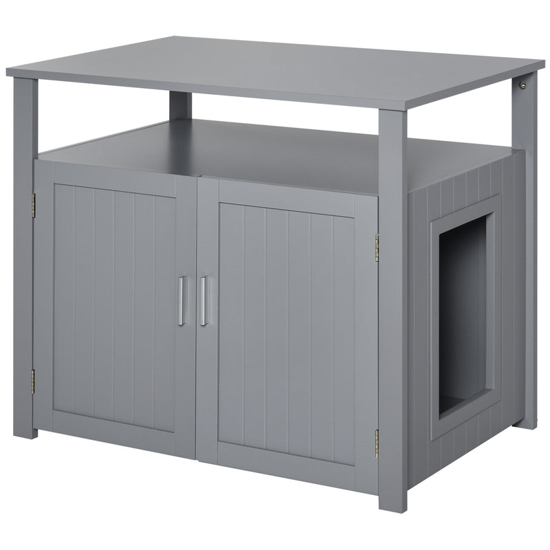 Litter box outlet enclosures