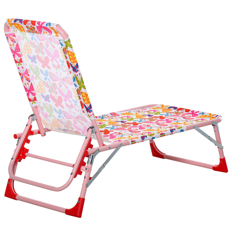 Outsunny Kids Lounger Chair- Multicoloured