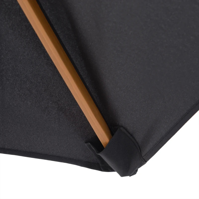 Outsunny Patio Umbrella Black