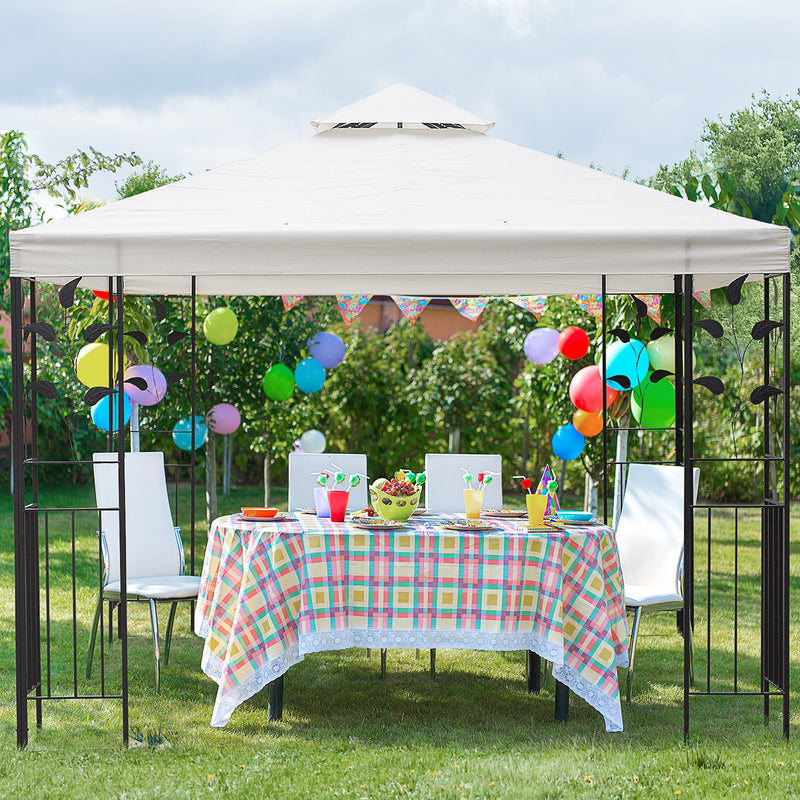 OutSunny 3x3 Garden Gazebo - Cream