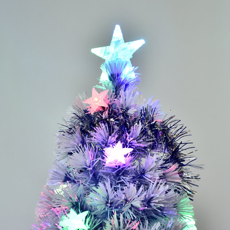 HOMCOM 5ft Artificial Fibre Optic Christmas Tree