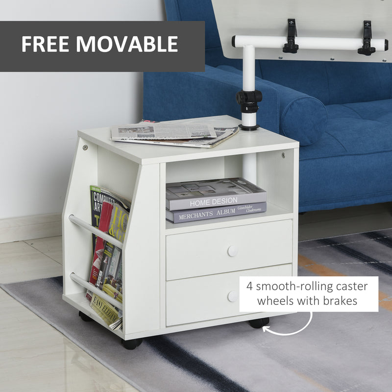 HOMCOM Mobile End Table