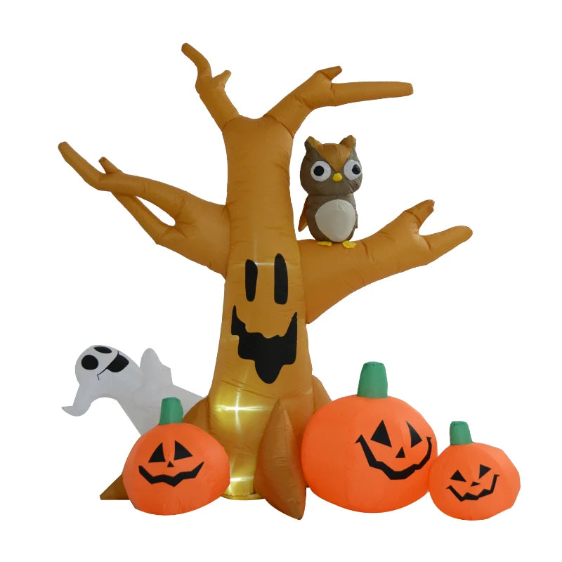 Halloween Inflatable Tree with Pumpkins