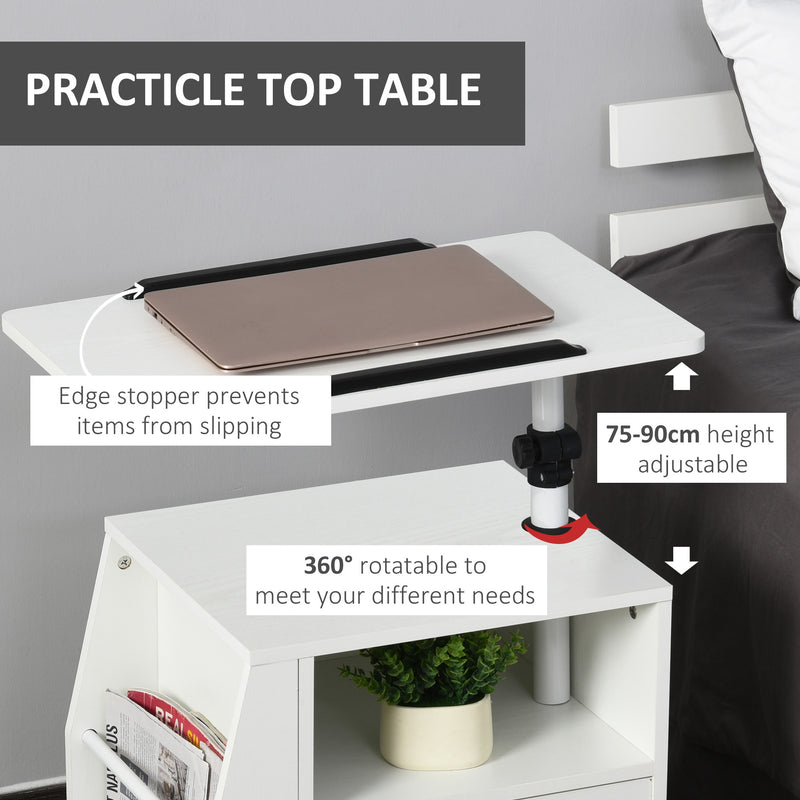 HOMCOM Mobile End Table