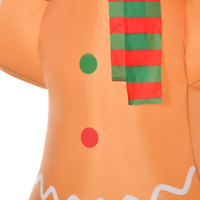 HOMCOM Inflatable Gingerbread Man